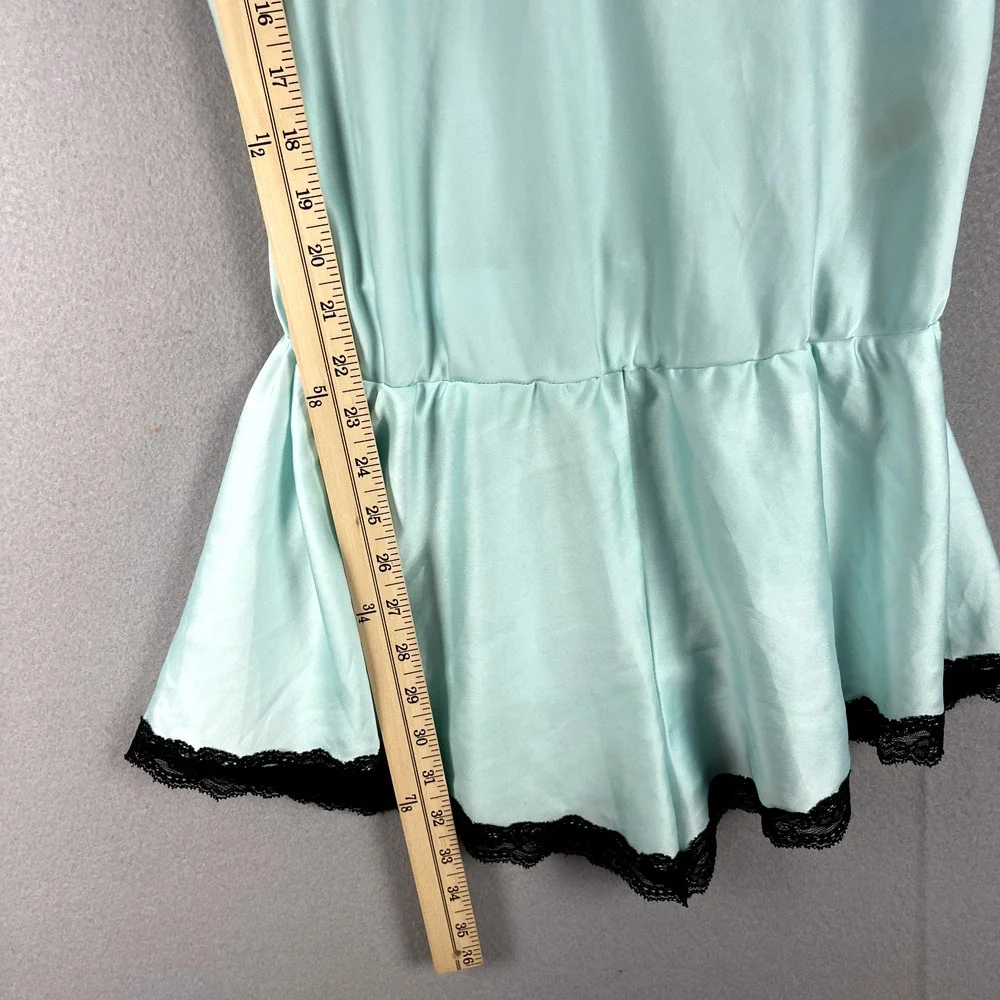 Kate Spade Satin Lingerie Romper Womens Medium Lace‎ Trim Fairy Dainty Delicate